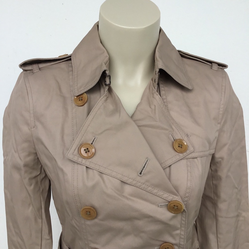 BANANA REPUBLIC Trench Coat - SMALL PETITE - Picture 2 of 5